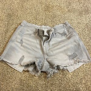 Never worn gray aerie stretchy shorts